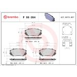Bremsbelagsatz BREMBO P 59 054, Vorne