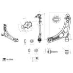 Bras de suspension - suspension de roue - essieu avant FEBI BILSTEIN FE185610