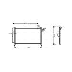 Condensator, airconditioning AVA COOLING MZ5155
