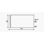 Condensator, airconditioning AVA COOLING VO5194D