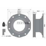 Disque de frein TEXTAR 92116500 avant, ventilé, 1 pièce