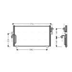 Condensator, airconditioning AVA COOLING DN5182