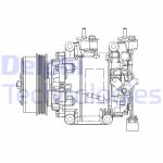 Ilmastoinnin kompressori DELPHI CS20515
