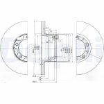 Bromsskiva DELPHI BG2163