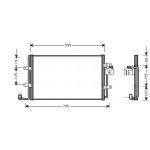 Condensator, airconditioning AVA COOLING VN5176