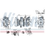 Compressor airconditioning NISSENS KLIMA NIS 890602