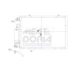 Condensator, airconditioning MEAT & DORIA 991293