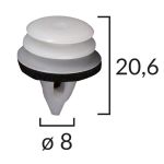 Clip ROMIX C60632, 10 Stück