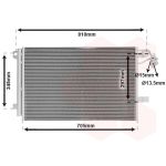 Condensator, airconditioning VAN WEZEL 58005328
