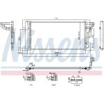 Condensador/sistema de aire acondicionado  NISSENS 940978