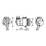 Compresseur de climatisation AVA COOLING BWAK395