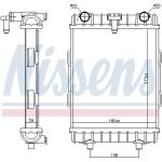 Radiatore, raffreddamento motore NISSENS 606645
