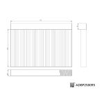 Kupéfilter BLUE PRINT ADBP250095