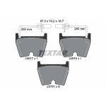 Bromsbeläggssats TEXTAR 2451701, fram