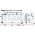 Condensatore, impianto di climatizzazione NISSENS 941039