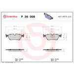 Levyjarrun jarrupalasarja BREMBO P 36 008