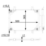 Condensator, airconditioning MAHLE AC 77 000S