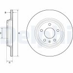 Bromsskiva DELPHI BG4800C