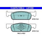 Kit de plaquettes de frein, frein à disque ATE Ceramic ATE 13.0470-7298.2