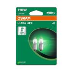 Glödlampa OSRAM Ultra Life H6W 12V, 6W, 2 Stycke