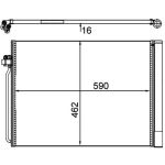 Lauhdutin, ilmastointi MAHLE AC 405 000P