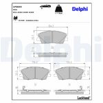 Bremsbelagsatz, Scheibenbremse DELPHI LP3645