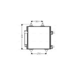 Condensator, airconditioning AVA COOLING TOA5414D