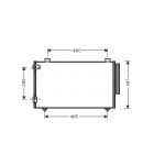 Condensator, airconditioning AVA COOLING TO5286D