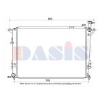Radiateur moteur AKS DASIS 560094N