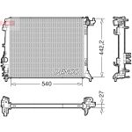 Radiador, refrigeración del motor DENSO DRM23114