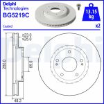 Disco de freno DELPHI BG5219C