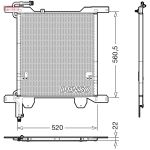 Condensator, airconditioning DENSO DCN99074