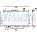 Radiador, refrigeración del motor NISSENS 67030