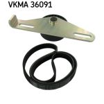 Juego de correas poly V SKF VKMA 36091