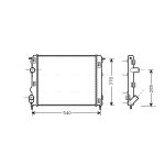 Radiateur moteur AVA COOLING RTA2269
