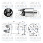 Interruptor solenoide, motor de arranque MEAT & DORIA 46292