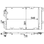 Condensator, airconditioning MAHLE AC 375 000S