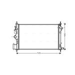 Motorradiateur  AVA COOLING OLA2469