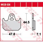 Set di pastiglie freno TRW MCB636