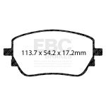 Jeu de plaquettes de frein EBC BRAKES DP42391R