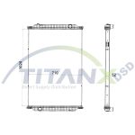 Kühler, Motorkühlung TITANX RX609017