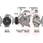 Compresseur de climatisation VAN WEZEL 5300K443