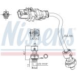 Interruptor de pressão, sistema de ar condicionado NISSENS 301025