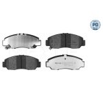 Remblokkenset, schijfrem MEYLE 025 237 2916/PD