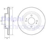 Bremsscheiben DELPHI BG4830C vorne, belüftet, 2 Stück
