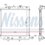 Radiatore, raffreddamento motore NISSENS 62455A