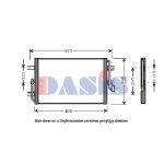 Condensator, airconditioning AKS DASIS 082031N