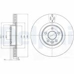 Bromsskiva DELPHI BG9077C
