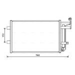 Kondensator, Klimaanlage AVA COOLING MZ5252D
