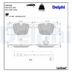 Bromsbeläggssats, skivbroms DELPHI LP3720